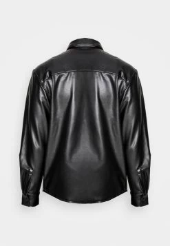 YOURTURN Unisex - Faux Leather Jacket - Black -Clothing Promotion Shop 03d0cb1ed3e248ca976655ec0332ddff
