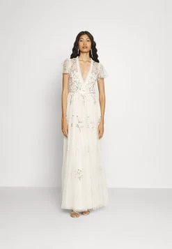 Clothing Promotion Shop 3 Needle & Thread Exclusive Petunia Cap Sleeve Gown - Occasion Wear - Cream