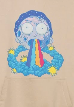 YOURTURN Rick And Morty Unisex - Hoodie - Beige -Clothing Promotion Shop 0e9b910241e34ba5840b53cf20f5bcbe