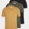 Pier One 3 Pack - Polo Shirt - Camel/Khaki/Black -Clothing Promotion Shop 16db92ea73b9462093a7b59928d23834