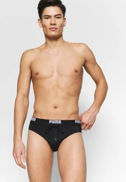 Puma Logo Swim Brief - Swimming Briefs - Black