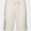 Pier One Linen Blend Drawcord Shorts- Shorts - Off-White -Clothing Promotion Shop 228637db60b840a58a2b5acb0845341b