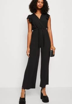 Wal G Fazza Ruffle- Jumpsuit - Black -Clothing Promotion Shop 2fc3daa2e9a94427901b01c64730a4cf