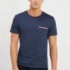 Pier One Basic T-Shirt - Mottled Dark Blue -Clothing Promotion Shop 3808233523534da4aade7a1fd6fb5cc6