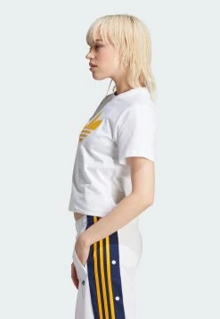 Adidas Originals Pearl Trefoil - Print T-Shirt - White -Clothing Promotion Shop 3e1513ff2a3348e0b7608e4c7cbad5d7