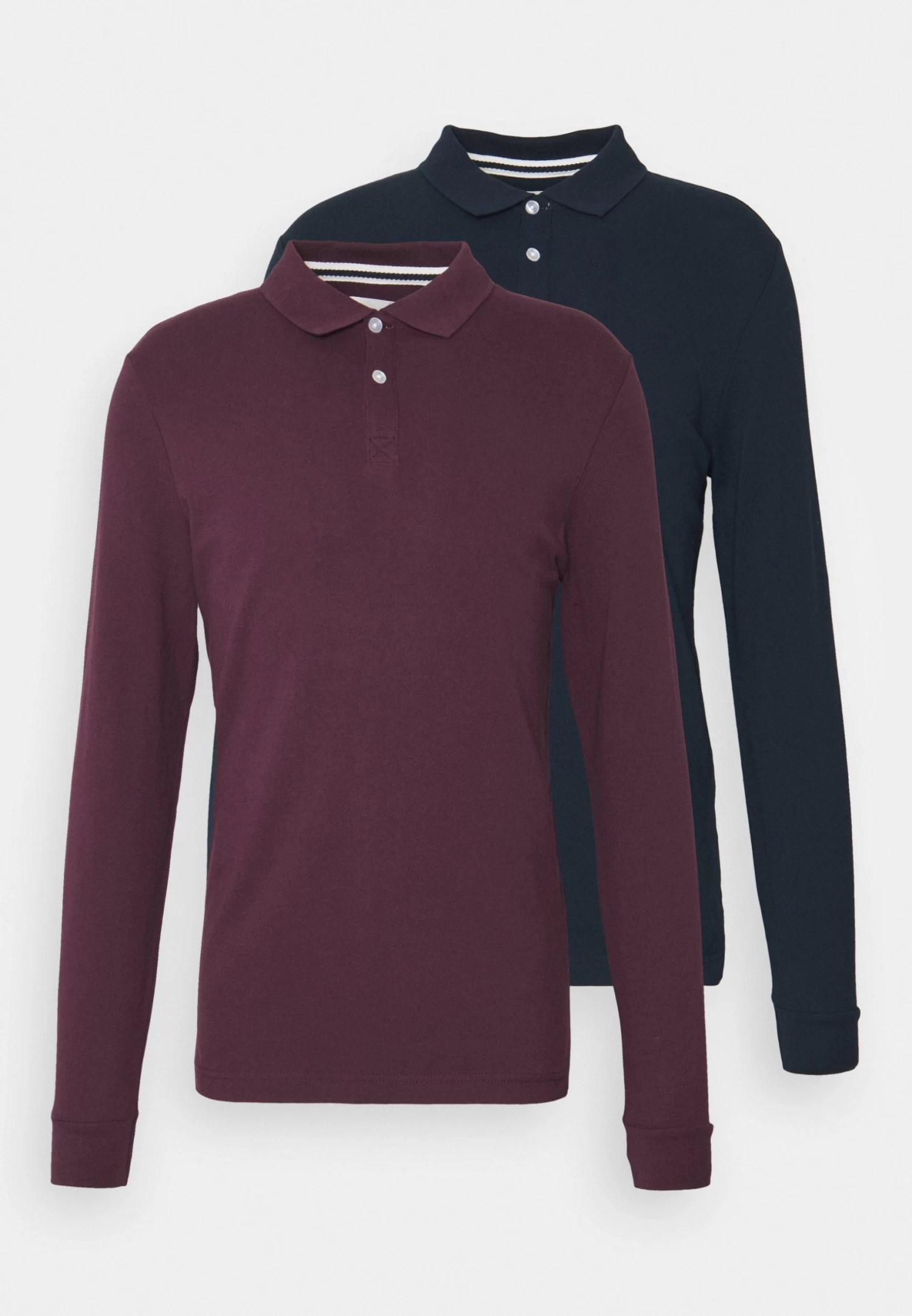 Pier One 2 Pack - Polo Shirt - Bordeaux/Dark Blue 3 Pier One 2 Pack - Polo Shirt - Bordeaux/Dark Blue