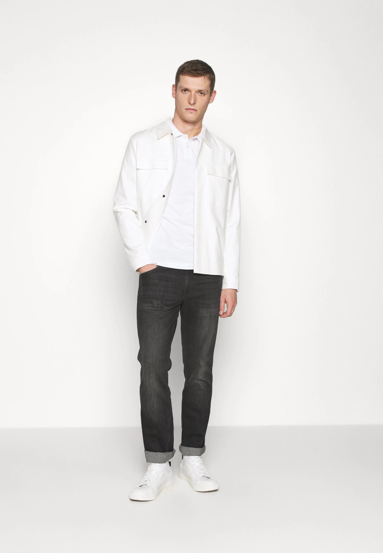 Pier One 3 Pack - Polo Shirt - Black/Dark Blue/White 3 Pier One 3 Pack - Polo Shirt - Black/Dark Blue/White