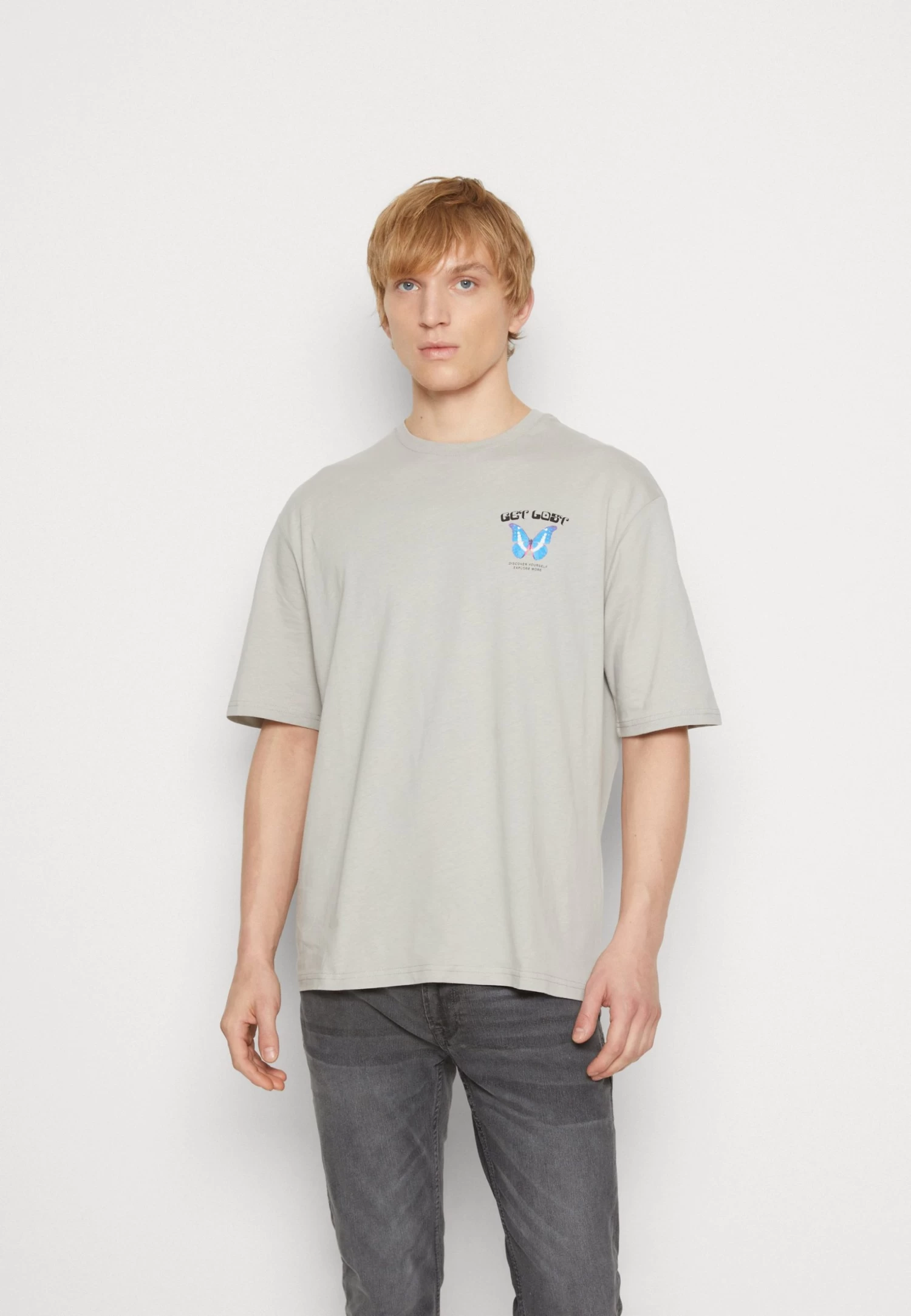 YOURTURN Get Lost Tee Unisex - Print T-Shirt - Grey 3 YOURTURN Get Lost Tee Unisex - Print T-Shirt - Grey