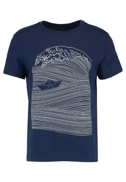 Pier One Print T-Shirt - Dark Blue/White -Clothing Promotion Shop 4cc9341a476c4defa398ea435414ecfc
