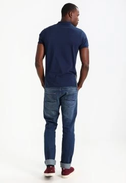 Pier One Polo Shirt - Dark Blue/Mottled Grey -Clothing Promotion Shop 4e2467fc43394fd4a9cd73613d1b3647