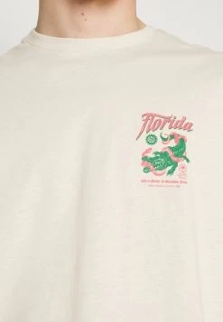 YOURTURN Crocodile Florida Graphic Tee Unisex- Print T-Shirt - Beige -Clothing Promotion Shop 510d732c54fd483d80197dc7ac092e9c