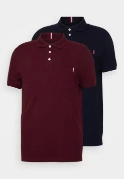 Pier One 2 Pack - Polo Shirt - Blue/Bordeaux -Clothing Promotion Shop 596d0de14dc04a10bc9519206e472b35