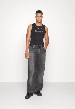 Jaded London Crush Rhinestone Vest Unisex - Top - Black -Clothing Promotion Shop 5ab7dc86763e4add83a6be0007954d7b