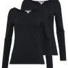 Anna Field 2 Pack - Long Sleeved Top - Black -Clothing Promotion Shop 5d6d6fcebbe046d893107e65adfadf44