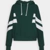Even&Odd Sweatshirt - Evergreen/White