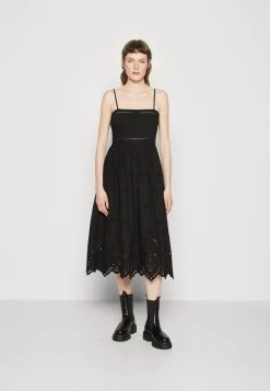 Clothing Promotion Shop 13 AllSaints Whitley Broderie Dress - Day Dress - Black