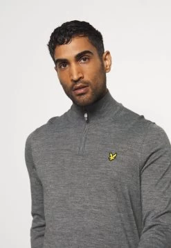 Lyle & Scott Golf Core Zip Mix - Jumper - Mid Grey Marl -Clothing Promotion Shop 7b37c596bac444d4a737649ab5ea04d8
