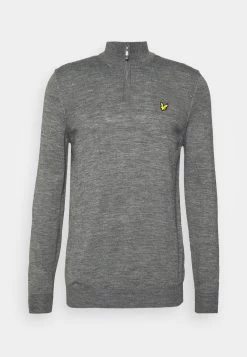 Lyle & Scott Golf Core Zip Mix - Jumper - Mid Grey Marl -Clothing Promotion Shop 7b3c62f5eb604d00b154f56fbe5f7cc0