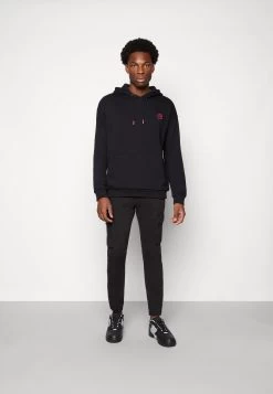 YOURTURN Embroidered Text Hoodie Unisex - Hoodie - Black -Clothing Promotion Shop 846b41604c49433bbd7000a4cc405dff