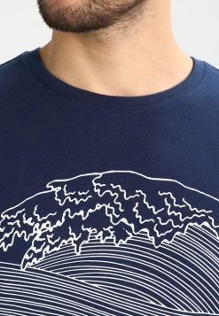 Pier One Print T-Shirt - Dark Blue/White -Clothing Promotion Shop 863554ecc26f4c63bcb319402c35f9e1