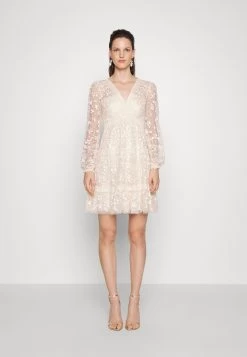 Clothing Promotion Shop 11 Needle & Thread Celestia Ribbon Mini Dress - Cocktail Dress / Party Dress - Champagne