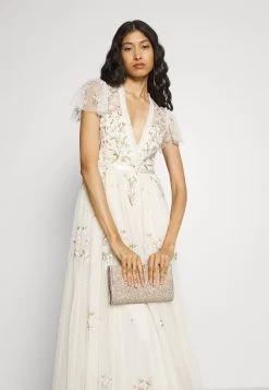 Needle & Thread Exclusive Petunia Cap Sleeve Gown - Occasion Wear - Cream -Clothing Promotion Shop 8f1fe1c6a9db4476bdff8be7898ca023