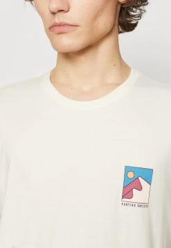 Kaotiko Mountain Minimal Unisex - Print T-Shirt - Ivory -Clothing Promotion Shop 91c9b6d5dd464d6c8e09095abf4240f9