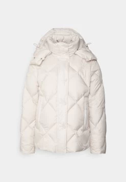 Marc O'Polo Diamond Quilting Detachable Hood Welt Poc - Down Jacket - Chalky Stone -Clothing Promotion Shop 947cff8d4ca0470e93d8e6d7dd26d02e