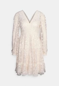 Needle & Thread Celestia Ribbon Mini Dress - Cocktail Dress / Party Dress - Champagne -Clothing Promotion Shop 962aa03e180e4d0bbca508981c342aed