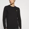 Lyle & Scott Crew Neck Jumper - Jumper - Jet Black -Clothing Promotion Shop 9962e9a97fd546139b978e9b73c1af6a