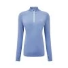 Ronhill | Women's Life Practice 1/2 Zip Tee - Lake Blue
