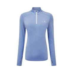 Ronhill | Women's Life Practice 1/2 Zip Tee - Lake Blue