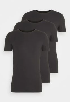 Pier One 3 Pack Muscle Fit- Basic T-Shirt - Black -Clothing Promotion Shop ae0e343dfa2647b68dad7cd6f5e6671e