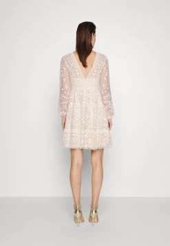 Needle & Thread Celestia Ribbon Mini Dress - Cocktail Dress / Party Dress - Champagne -Clothing Promotion Shop aee1182783ee427a8869eec9d2e41547