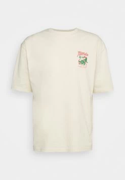 YOURTURN Crocodile Florida Graphic Tee Unisex- Print T-Shirt - Beige -Clothing Promotion Shop b198d671e565489ea5d4e3807bddb05c