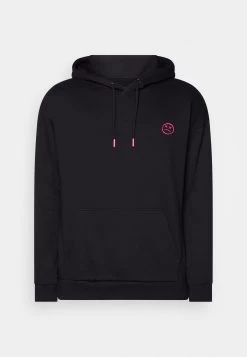 YOURTURN Embroidered Text Hoodie Unisex - Hoodie - Black -Clothing Promotion Shop c692656bb29846b2a2927c8d86f929fa