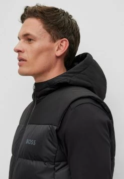 Boss V Hamar1 - Waistcoat - Black One -Clothing Promotion Shop c72fdce12a8745e8946b2a2bb7310b95