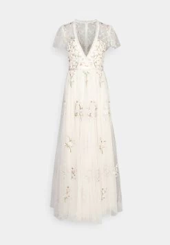 Needle & Thread Exclusive Petunia Cap Sleeve Gown - Occasion Wear - Cream -Clothing Promotion Shop c80e11099b6545ed9559ed3ff646114b