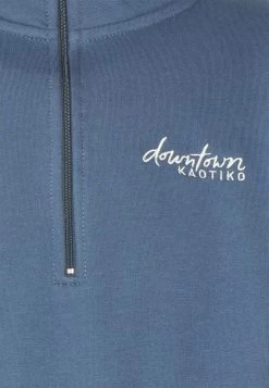 Kaotiko Crew Jean Bahamas - Zip-Up Sweatshirt - Prusia/Grey/Beige -Clothing Promotion Shop cca33423d6b442898bfe7f2565a6d8b3