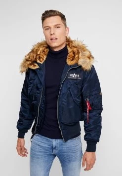 Clothing Promotion Shop 29 Alpha Industries Hooded Custom - Winter Jacket - Rep Blue
