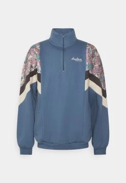 Kaotiko Crew Jean Bahamas - Zip-Up Sweatshirt - Prusia/Grey/Beige