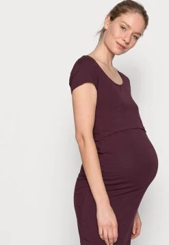 2Er Pack Nursing Function Dress - Shift Dress - Black/Bordeaux -Clothing Promotion Shop dd661bd7f5ea4cd6a24695522ea41bda