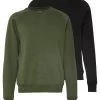Pier One 2 Pack - Sweatshirt - Khaki/Black -Clothing Promotion Shop de12feccbd1e47b3bbcb87b59c3bd67a