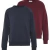 Pier One 2 Pack - Sweatshirt - Dark Blue/Bordeaux -Clothing Promotion Shop e8ca40f9b80c4f6f9ec83d1f66be0f35