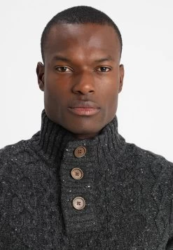 Pier One Jumper - Mottled Dark Grey -Clothing Promotion Shop eb6dec66e1f147509263ea1a088f200f