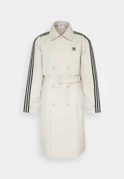 Adidas Originals 3 Stripe Coat Unisex - Trenchcoat - Beige -Clothing Promotion Shop ef31e809e97e4c0a9b8a3e7f6e18737e