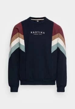 Kaotiko Crew Seattle Unisex - Sweatshirt - Navy/Dark Burgundy/Ivory