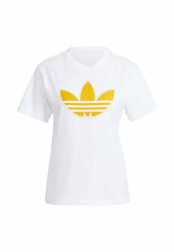 Adidas Originals Pearl Trefoil - Print T-Shirt - White -Clothing Promotion Shop f95b905d7f23442a8e29fb926e319e66