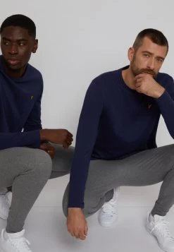 Lyle & Scott Long Sleeved Top - Navy -Clothing Promotion Shop fb8ef4b891bf434e807cc1540e8289b1
