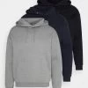 Pier One 3 Pack - Sweatshirt - Dark Blue/Black/Mottled Grey -Clothing Promotion Shop ff17df88063f4783ac8f7548600524f6